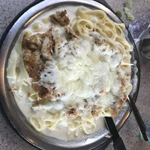 Chicken Alfreda with fetta Cheese