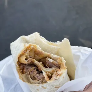 All meat Burro, no beans or rice