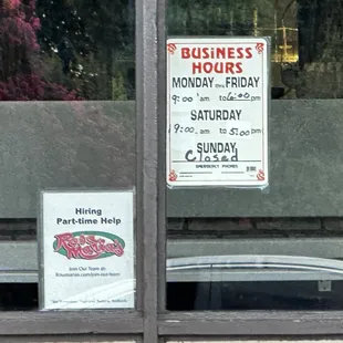 Sept 3 2023  Business Hours