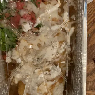 Smothered Burrito to go