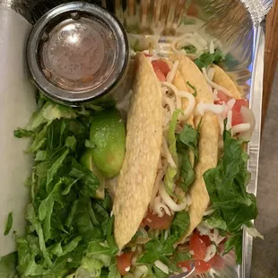 2  Crunchy Beef Tacos to go