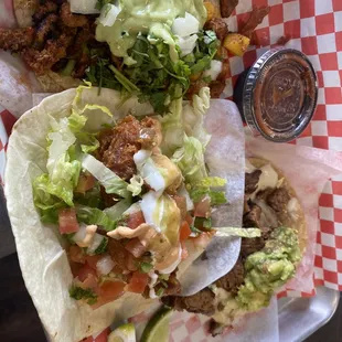 Taco Ensenada Chef's Special, Taco Sonora Chef's Special, Tacos al Pastor Chef's Special