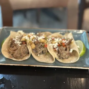 Duck tacos