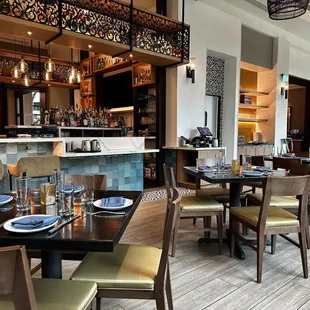 Inside restaurant
