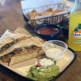 Carne Asada Super Quesadilla