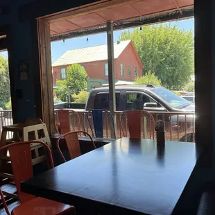 Street view from front tables.