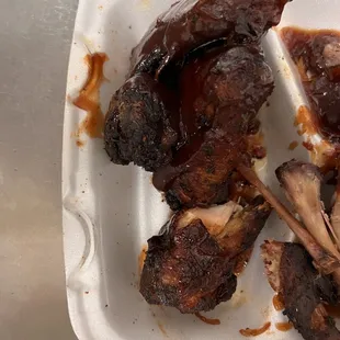 Jerk Wings with Fries Dinner