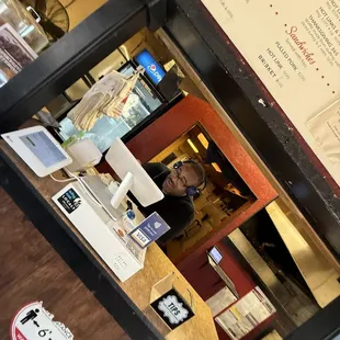 Inside of the restaurant