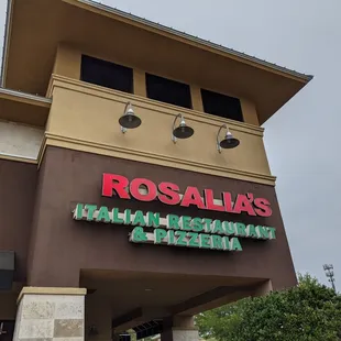 the front of the restaurant