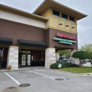 On the side of building (not the main entrance)