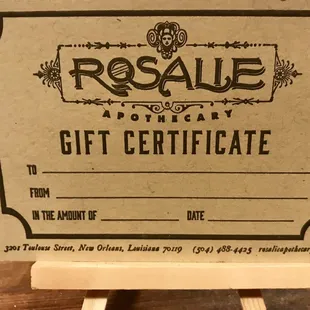 They sell gift cards!