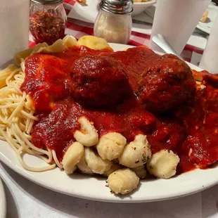 The Italian platter for two.  We easily could have just shared the Italian platter for one.
