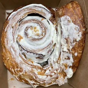 Huge cinnamon roll