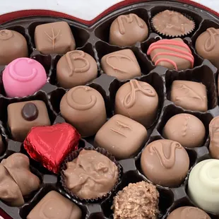 Chocolate heart assortment