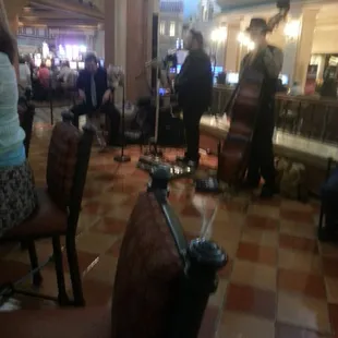 The acoustic band performing on Friday night.