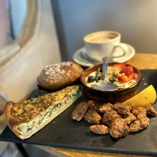 This is what we have for breakfast.   Petit Dejeuner Francais