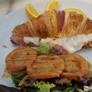 Croissant with Ham and Cheese