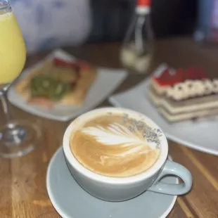 Lavender and honey latte