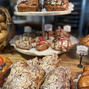 food, donuts, dough desserts