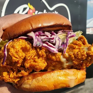 Hot chicken sandwich