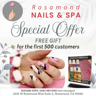 FREE GIFT for the first 500 customers