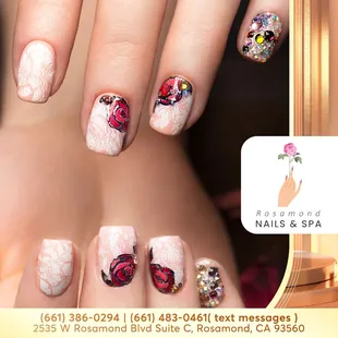 Monotone nails like this go with everything! 
_________________________________
  &amp;  
(661) 386-0294
(