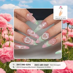 Nails on point!  Come experience the ultimate pampering at Rosamond Nails &amp; Spa. Your perfect nails await! 
__________________________