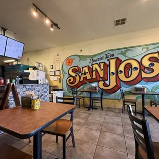 Pretty much the entire restaurant