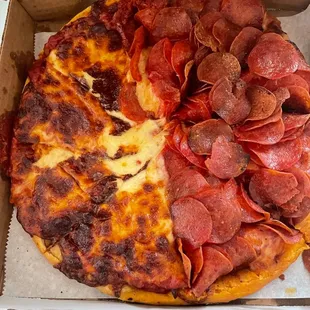 Small half pepperoni.