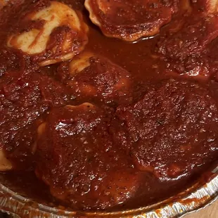 Ravioli with Meat Sauce supposedly