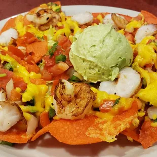 Shrimp nachos