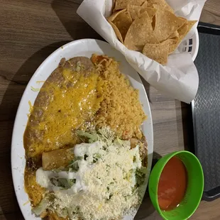 Chicken enchiladas