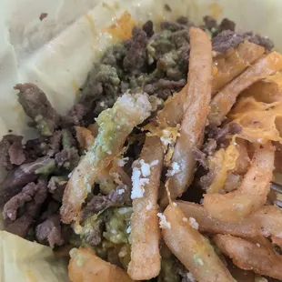 Carne asada fries.... Almost missed the pic!