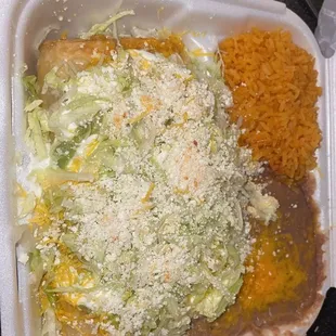 2 Chicken flata rice and beans combo