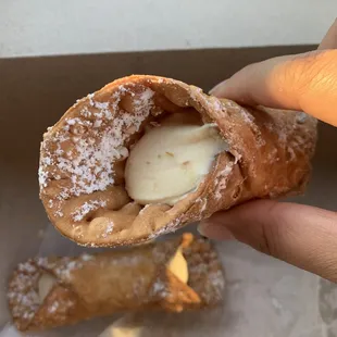 Always short on the cannoli filling
