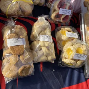 a variety of baked goods