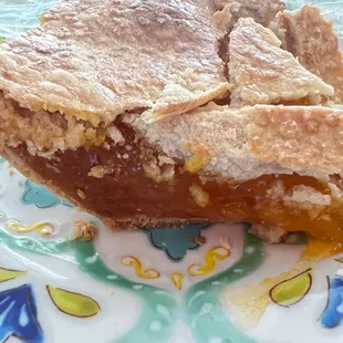 Apricot pie slice - WAY TOO SWEET!! All gelatinous sugar and no actual apricot pieces
