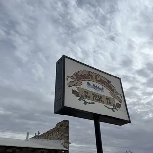 Exterior sign for Rosa's Cantina