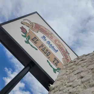 a sign for a restaurant