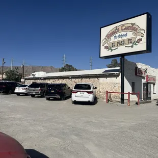 The exterior of the Rosa's cantina