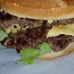 Double meat cheese burger