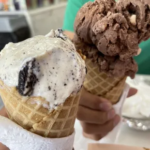 Cookies and cream and rocky road