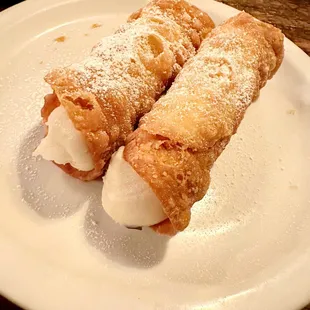 two pastries on a plate