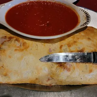Medium calzone is huge!!!