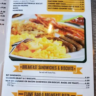 Breakfast Menu