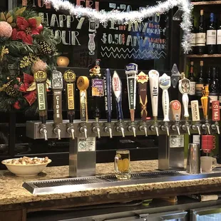 Nice selection of draught beers, Peroni!