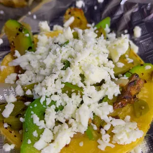 Veggie Mix and Queso fresco Tacos
