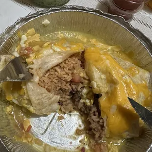 Asada wet burrito... where is the asada? lol
