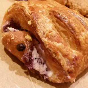 Blueberry cheese croissant