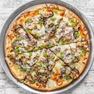 Loaded Steak Pizza